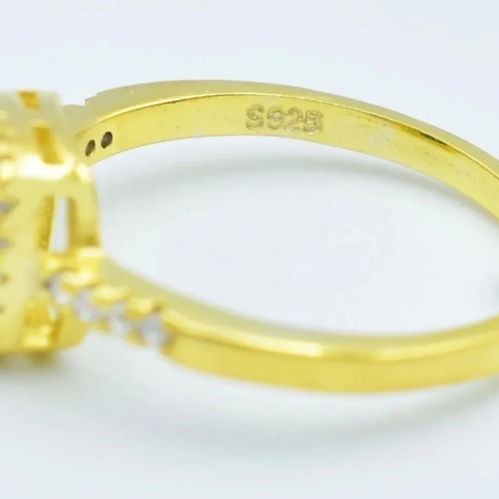 Genuine Opal and White Sapphire ring Nwt! - Picture 4 of 5